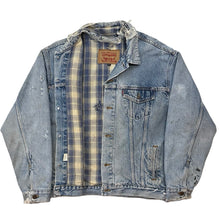 Load image into Gallery viewer, Vintage Levi’s Plaid Lined Denim Jacket - XL
