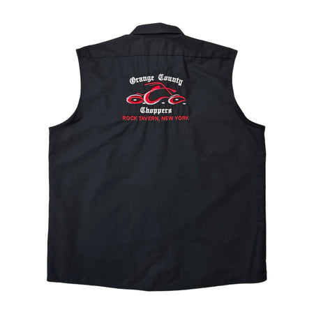 Orange County Choppers Sleeveless Button Up Shirt - XXL
