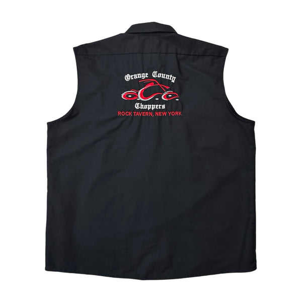 Orange County Choppers Sleeveless Button Up Shirt - XXL