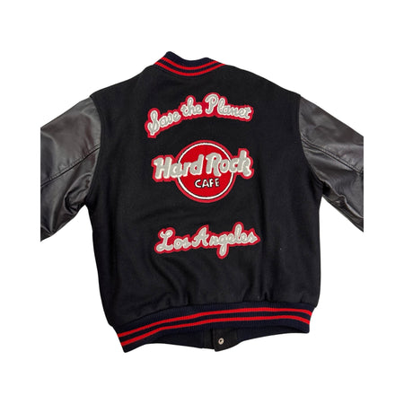 Vintage Hard Rock Cafe Los Angeles ‘Save The Planet’ Varsity Jacket - L