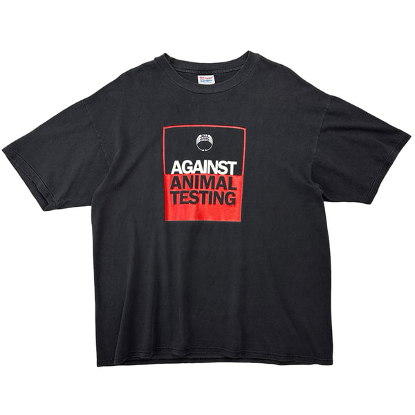 Vintage The Body Shop 'Against Animal Testing' Tee - XL