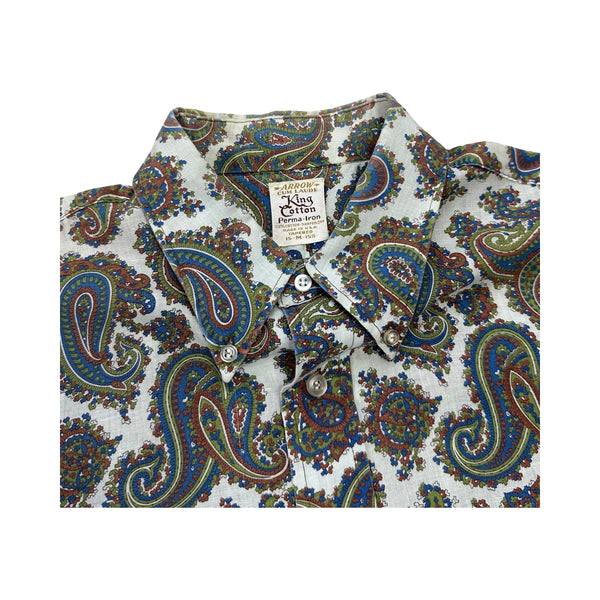 Vintage Arrow Paisley Shirt - M