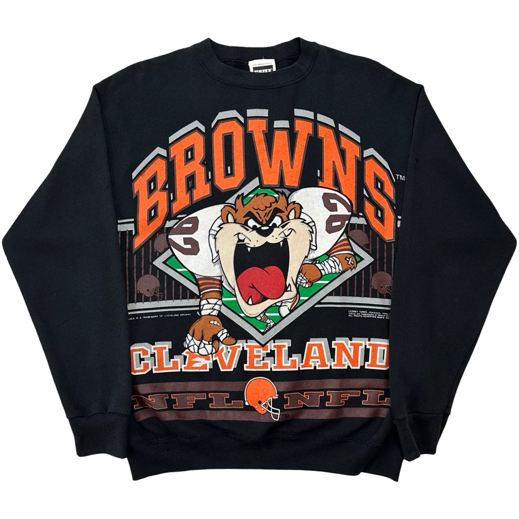 Vintage 1992 Cleveland Browns / TAZ Crew Neck - L