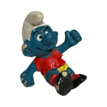 Load image into Gallery viewer, Vintage Peyo Schleich Smurf Soccer Figure 2.25&quot;
