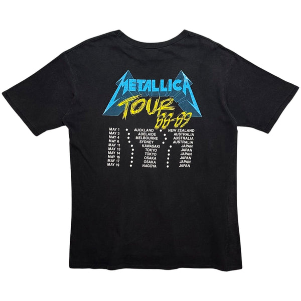 Vintage 1988-89 Metallica And Justice For All Tour Aus/Japan Tee - XL