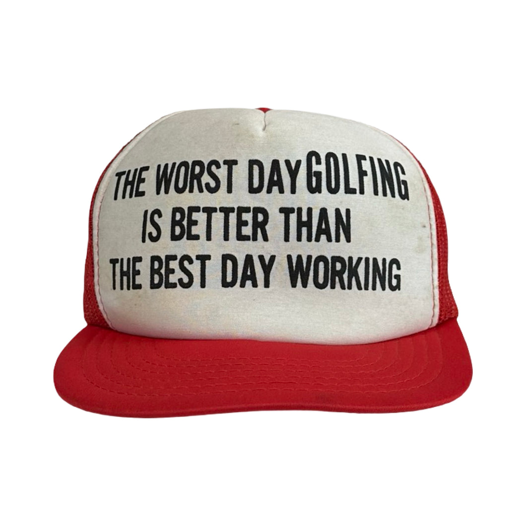 Vintage ‘The Worst Day Golfing…’ Trucker Cap