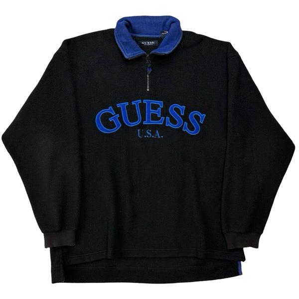 Vintage Guess U.S.A. 1/4 Zip Fleece - XL