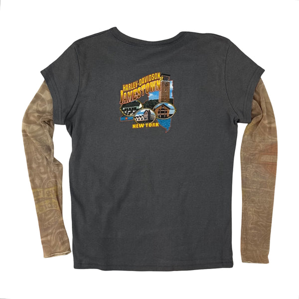 Harley-Davidson Mesh Sleeve Top - M