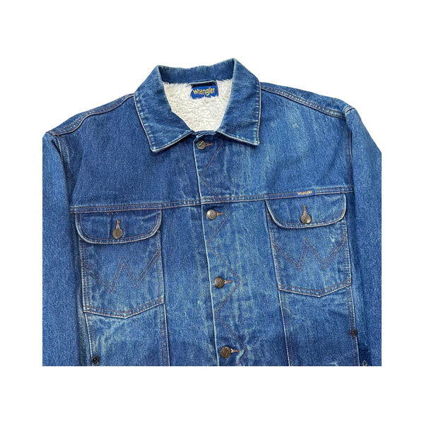 Vintage Wrangler Sherpa Lined Denim Jacket - XL