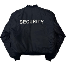 Load image into Gallery viewer, Vintage Security Bomber Jacket - L
