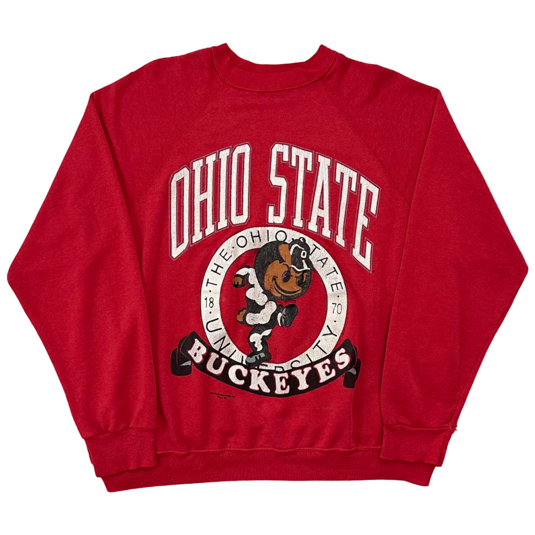 Vintage 1990 Ohio State Buckeyes Crew Neck - L