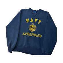 Load image into Gallery viewer, Vintage Navy Annapolis Champion Crew Neck - XL
