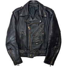 Load image into Gallery viewer, Vintage Leather Biker Jacket - S
