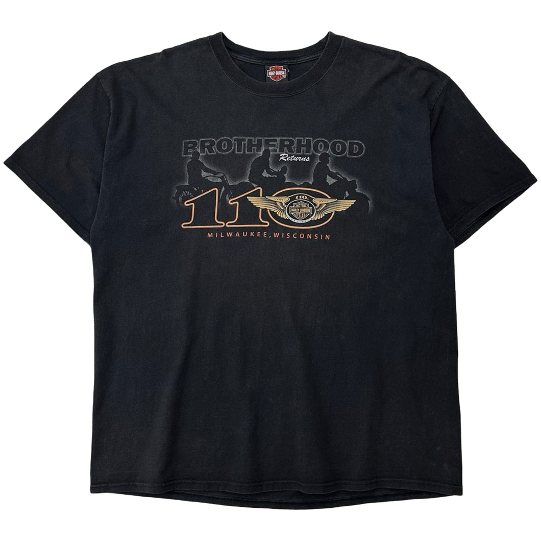 Harley-Davidson Brotherhood Returns Milwaukee, Wisconnin Tee - XXL