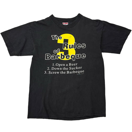 Vintage 'The 3 Rules Of Barbeque' Tee - XL