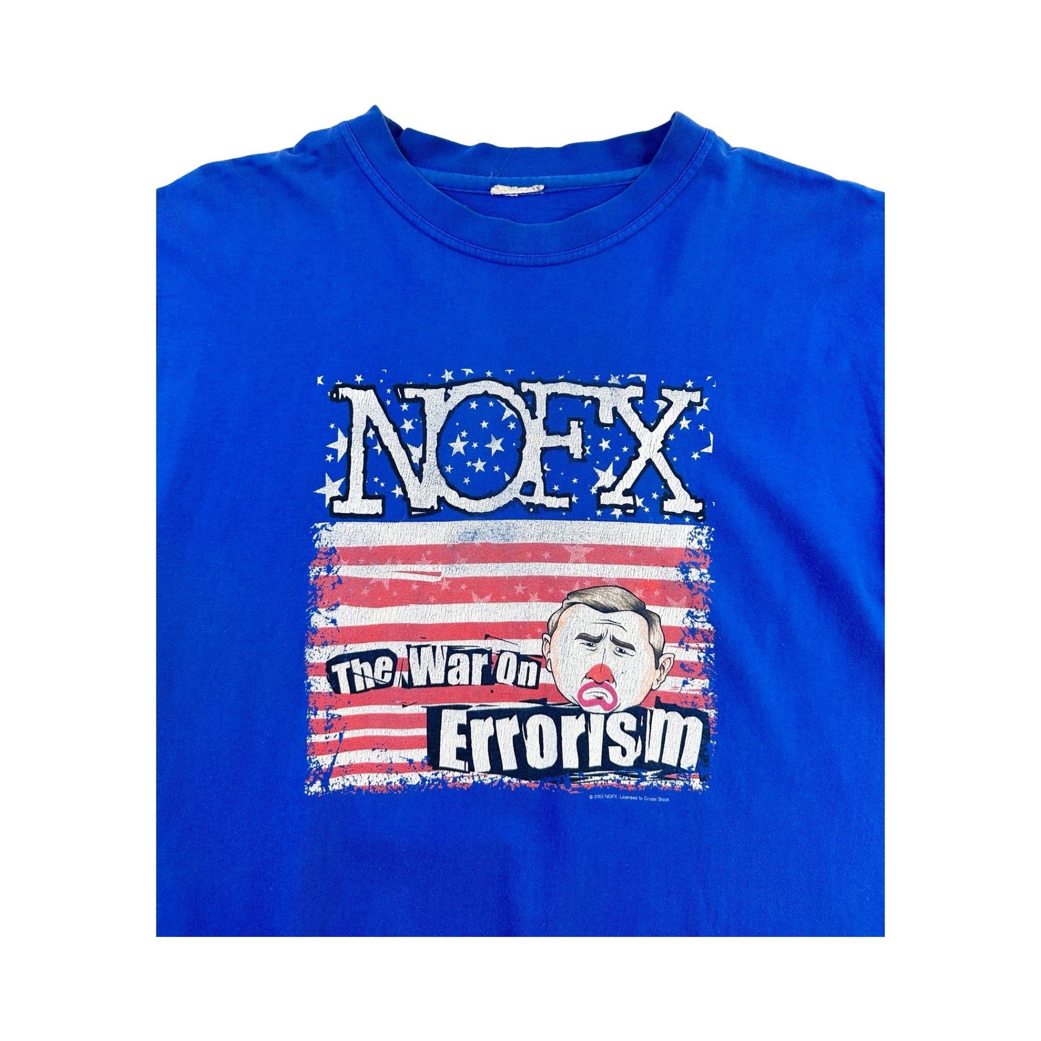 Vintage 2003 NOFX 'The War On Errorism' Tee - L – IRREPLACEABLE STORE