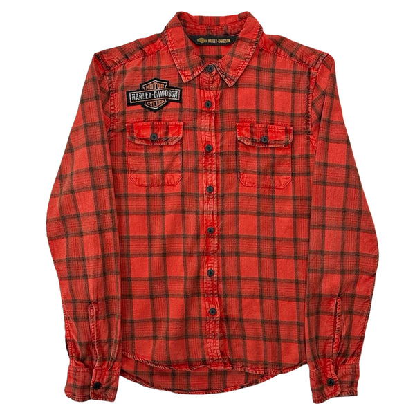 Vintage Harley-Davidson Plaid Button Down Shirt - M