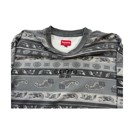 Supreme Long Sleeve Paisley Shirt - L