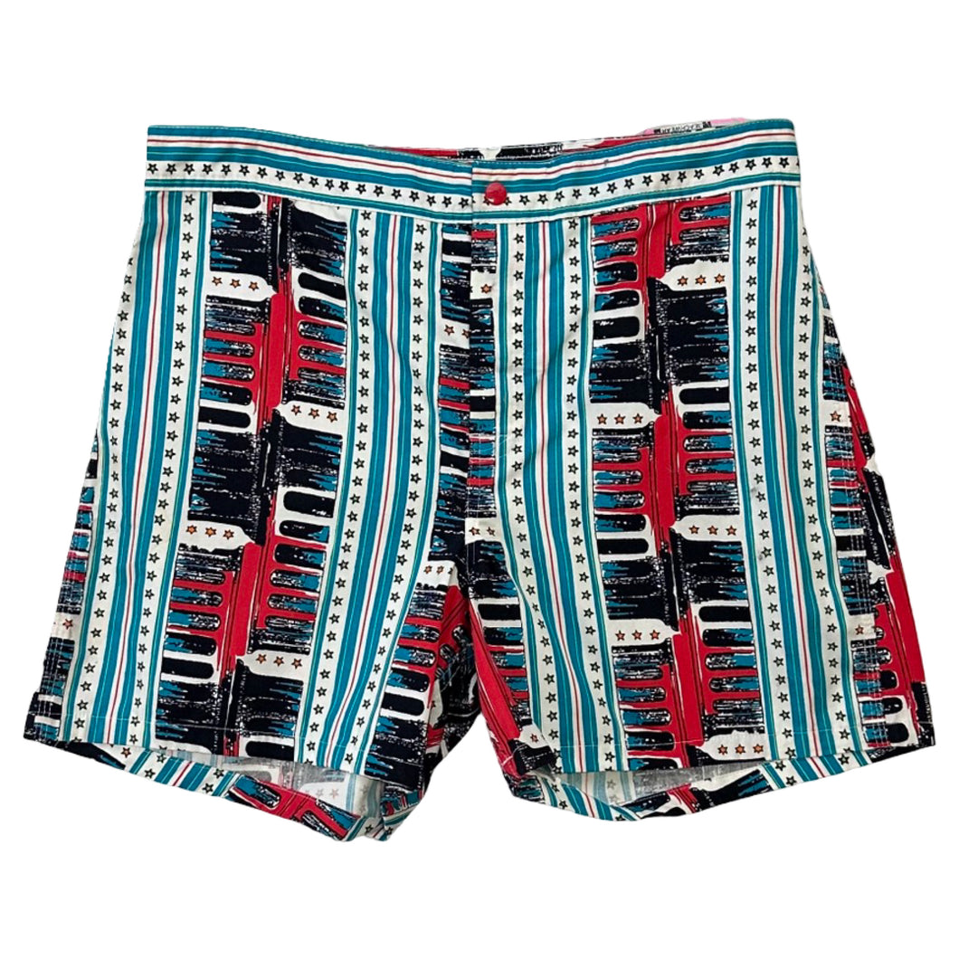 Vintage Waves Beachwear Board Shorts - 34
