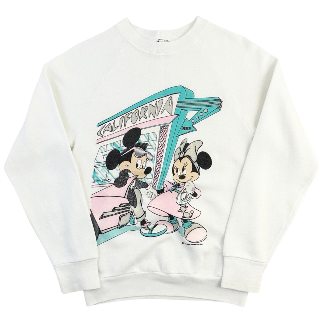 Vintage Mickey and Minnie Mouse California Diner Crew Neck - S