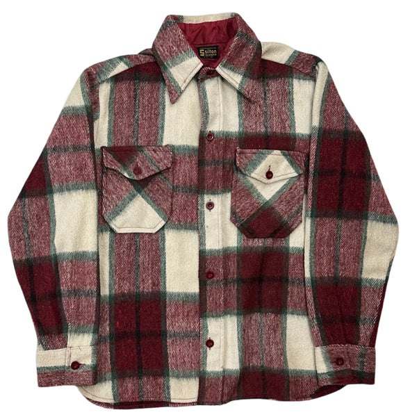 Vintage Plaid Button Up Shirt - M