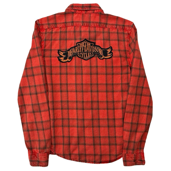 Vintage Harley-Davidson Plaid Button Down Shirt - M