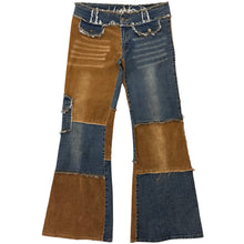 Load image into Gallery viewer, Abercrombie &amp; Fitch Flared Patchwork Jeans - 34 x 33
