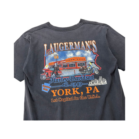 Vintage 1996 Harley-Davidson Laugerman’s York, PA Tee - L
