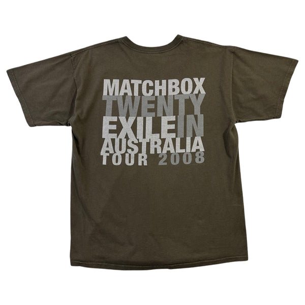 2008 Matchbox Twenty Exile In Australia Tour Tee - L