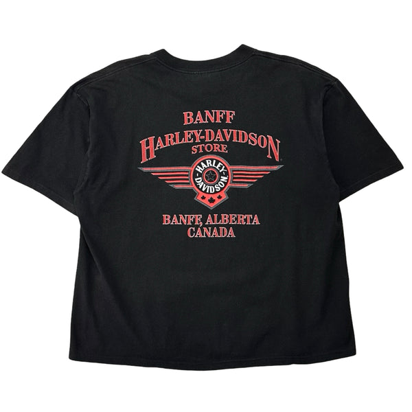 Vintage Harley-Davidson Banff, Alberta Canada Tee - XL