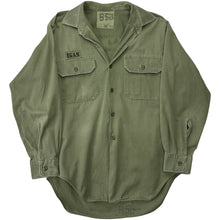 Load image into Gallery viewer, Vintage Military Button Up Shirt - M
