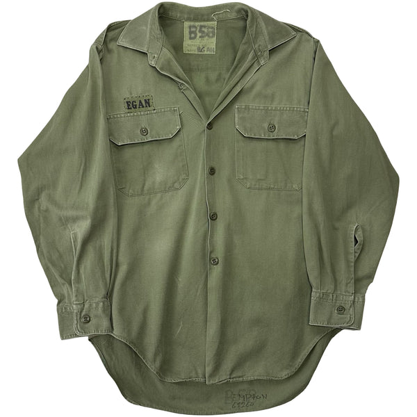 Vintage Military Button Up Shirt - M