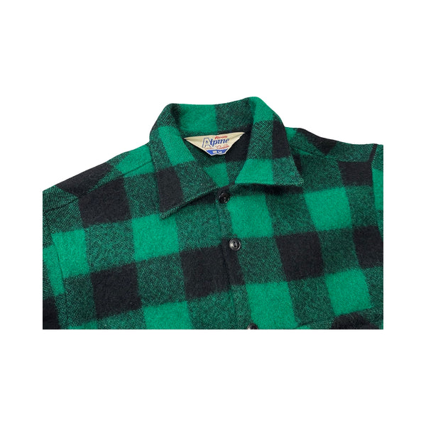 Vintage Pure Wool Plaid Button Up - S