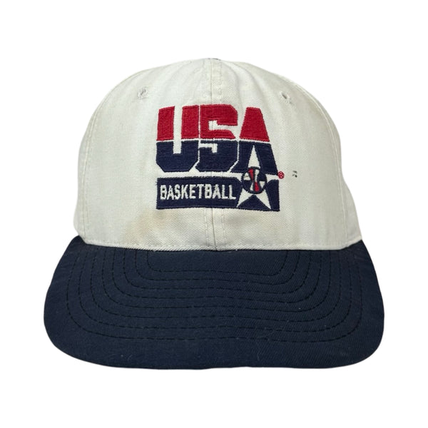 Vintage Embroidered USA Basketball Cap