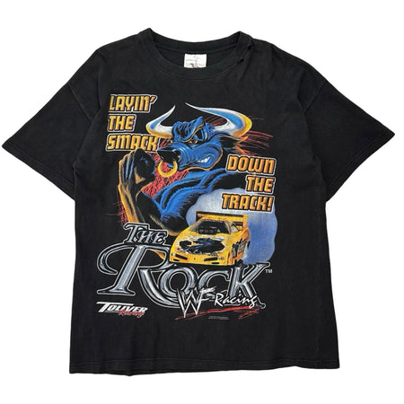 Vintage The Rock ‘Layin’ The Smack Down The Track’ WWF Tee - XL
