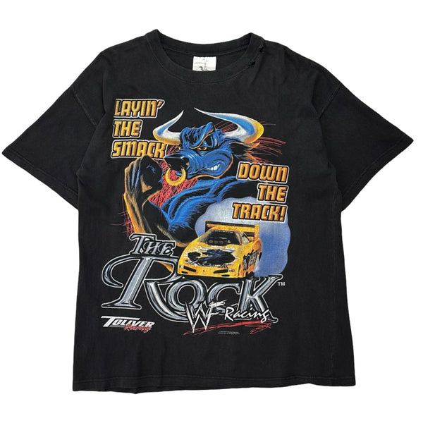 Vintage The Rock ‘Layin’ The Smack Down The Track’ WWF Tee - XL