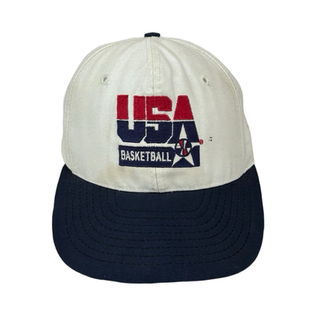 Vintage Embroidered USA Basketball Cap