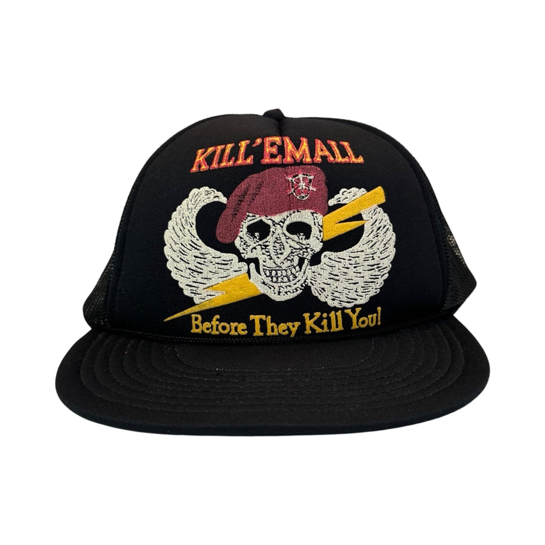 Vintage Kill'Em All Before They Kill You! Cap
