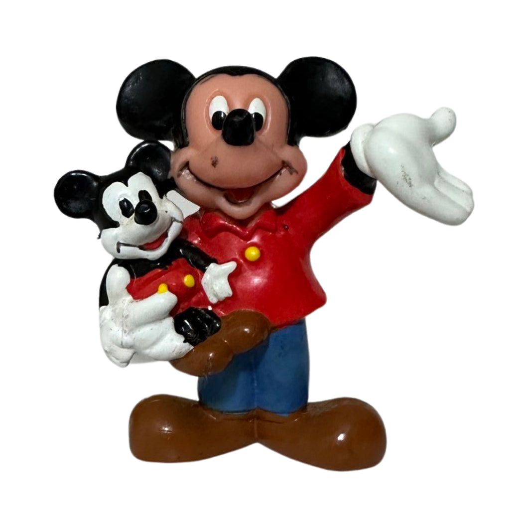 Vintage Mickey Mouse and Mini Mickey Figure 2