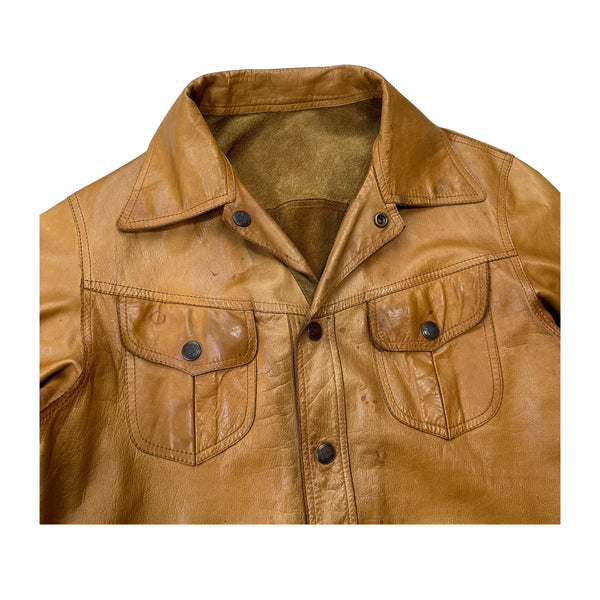 Vintage Reversible Leather Jacket - M