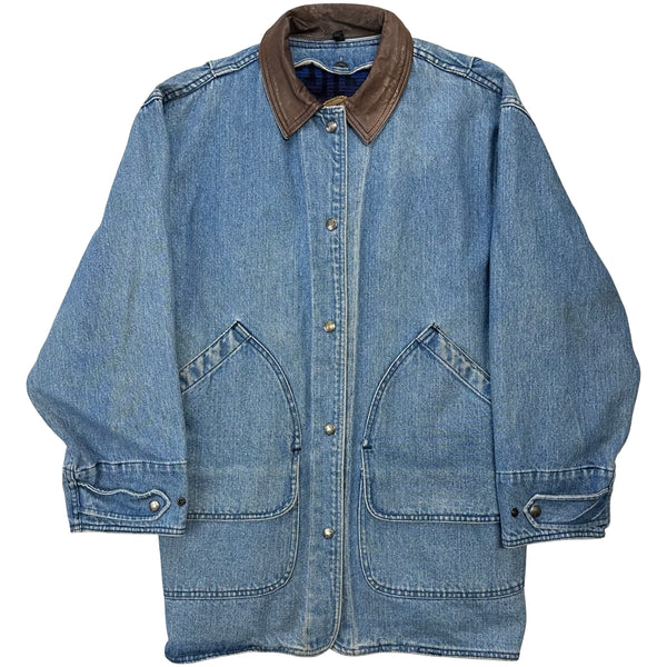 Vintage Woolrich Blanket Lined Denim Jacket - L