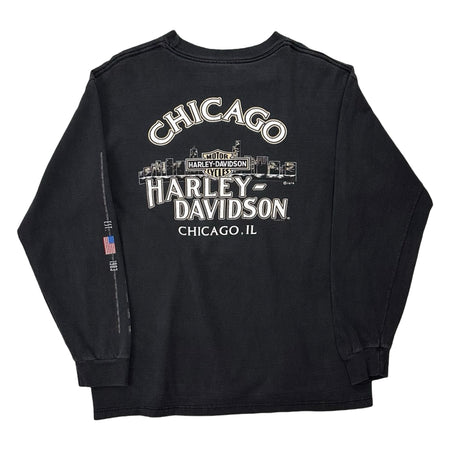 1995 Harley-Davidson Chicago, IL Long Sleeve Tee  - L
