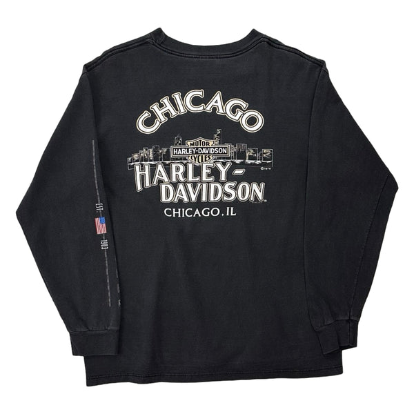 1995 Harley-Davidson Chicago, IL Long Sleeve Tee  - L