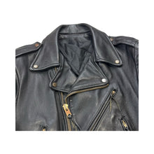 Load image into Gallery viewer, Vintage Leather Biker Jacket - S
