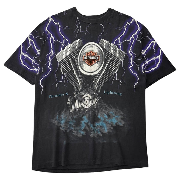 Vintage Harley-Davidson ‘Thunder & Lightning’ Tee - XL