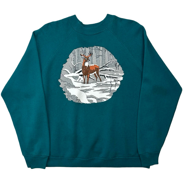 Vintage Reindeer Crew Neck - L