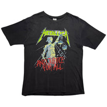 Load image into Gallery viewer, Vintage 1988-89 Metallica And Justice For All Tour Aus/Japan Tee - XL
