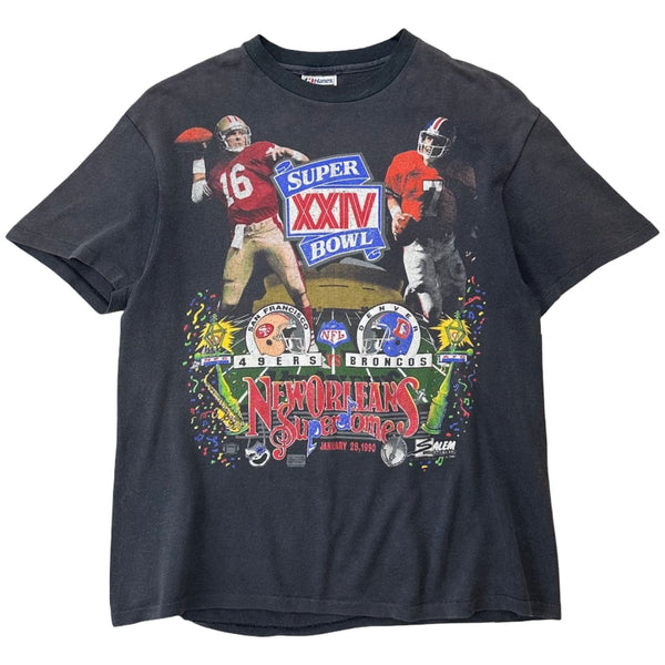 Vintage 1990 Super Bowl XX1V Tee - L