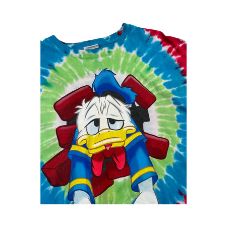 Vintage Donald Duck 'Mickey's Philharmagic' Tie-Dye Tee - XXL