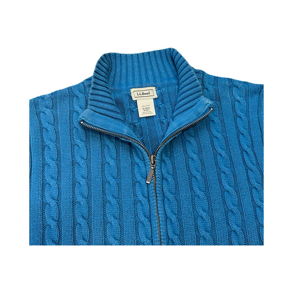 Vintage L.L. Bean Knitted Zip Up - S